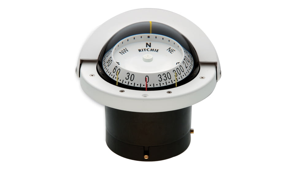 Ritchie FNW-203 Navigator Compass - Flush Mount - White 13994