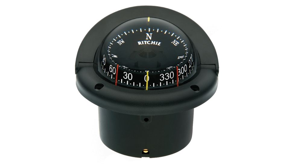 Ritchie HF-743 Helmsman Combidial Compass - Flush Mount - Black 10361