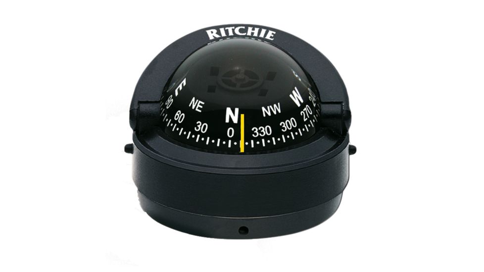 Ritchie S-53 Explorer Compass - Surface Mount - Black 10355