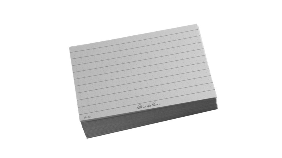 Rite in the Rain 3X5 Index Cards - Grey, Grey, 3 x 5 791