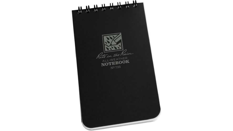 Rite in the Rain 3X5 Notebook - Black, 3x5 735