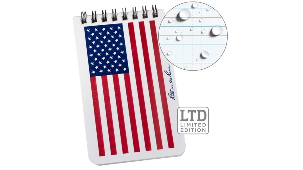 Rite in the Rain 3x5 Notebook - Red/white/blue Flag - FLW35