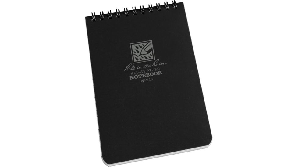 Rite in the Rain 4X6 Notebook - Black, 4x6 746
