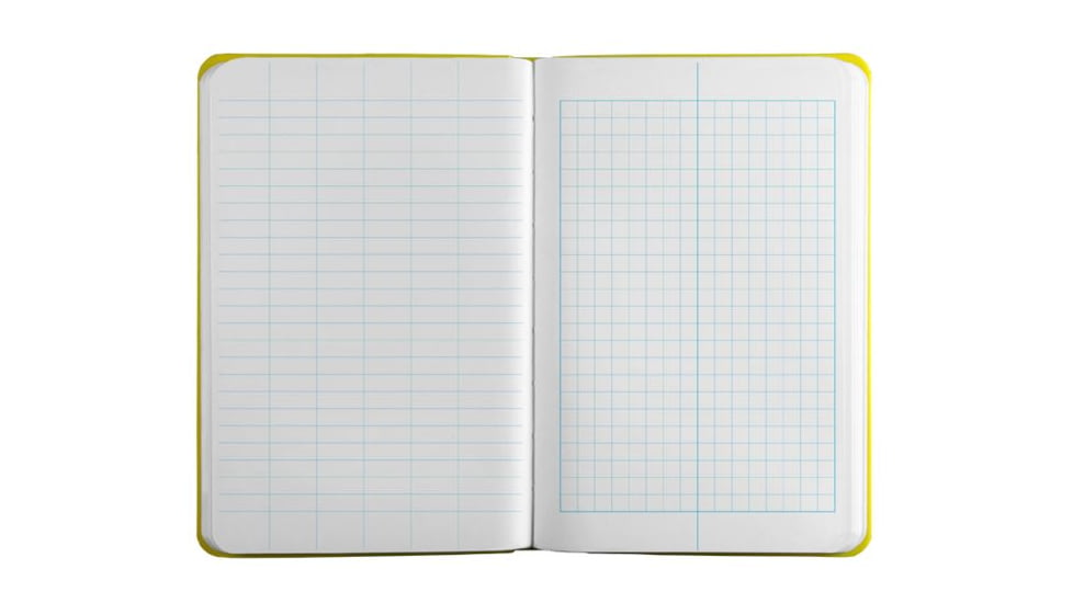 Rite in the Rain Bound Book,Poly Cover,4 3/4x7 1/2in,Field,Yellow 350