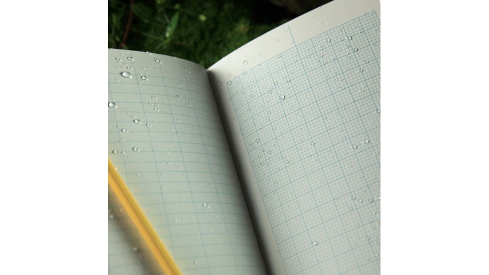 Rite in the Rain Bound Book,Poly Cover,4 3/4x7 1/2in,Metric Field,Yellow 360