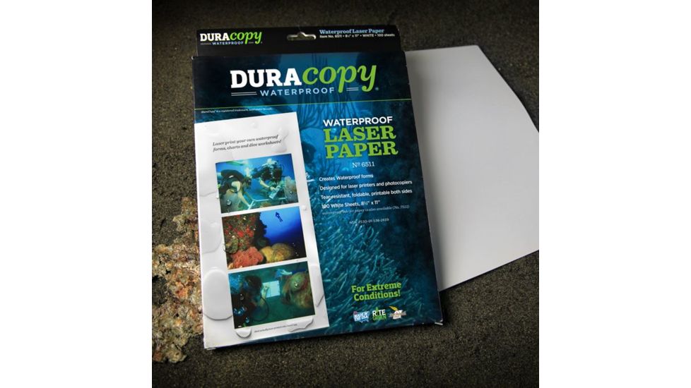 Rite in the Rain Duracopy Laser/Copier Paper,8 1/2x11in,White,500 Sheets Bulk Pack 6511BP