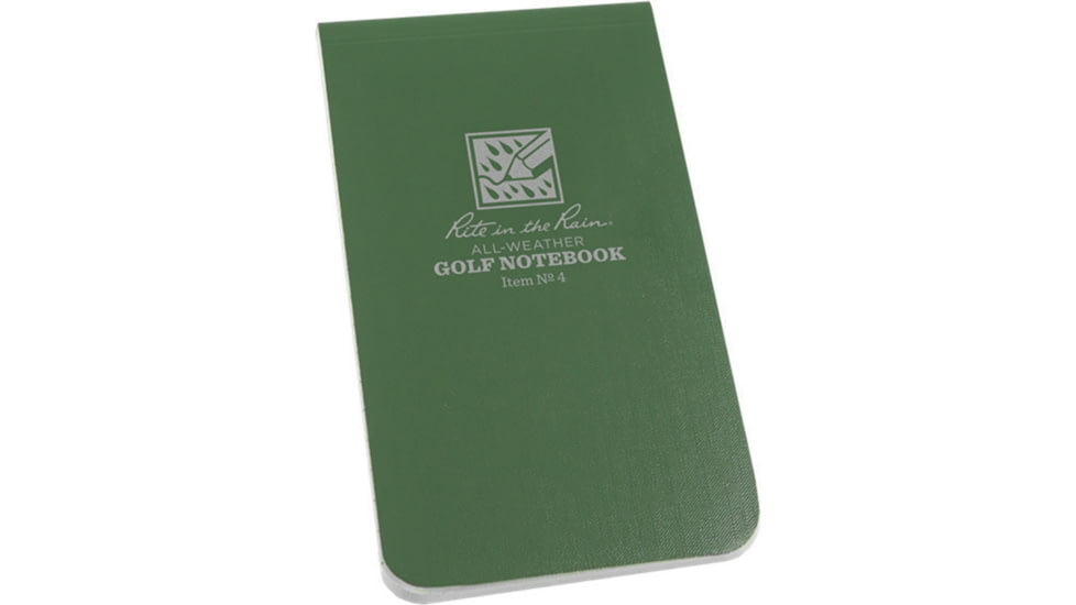 Rite in the Rain Golf Notebook, Green Field-Flex Cover, 4