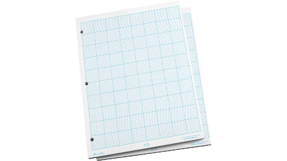 Rite in the Rain GRID SHEETS - CROSS SECTION -1/10&quot;, White, 8 1/2 x 11 1110