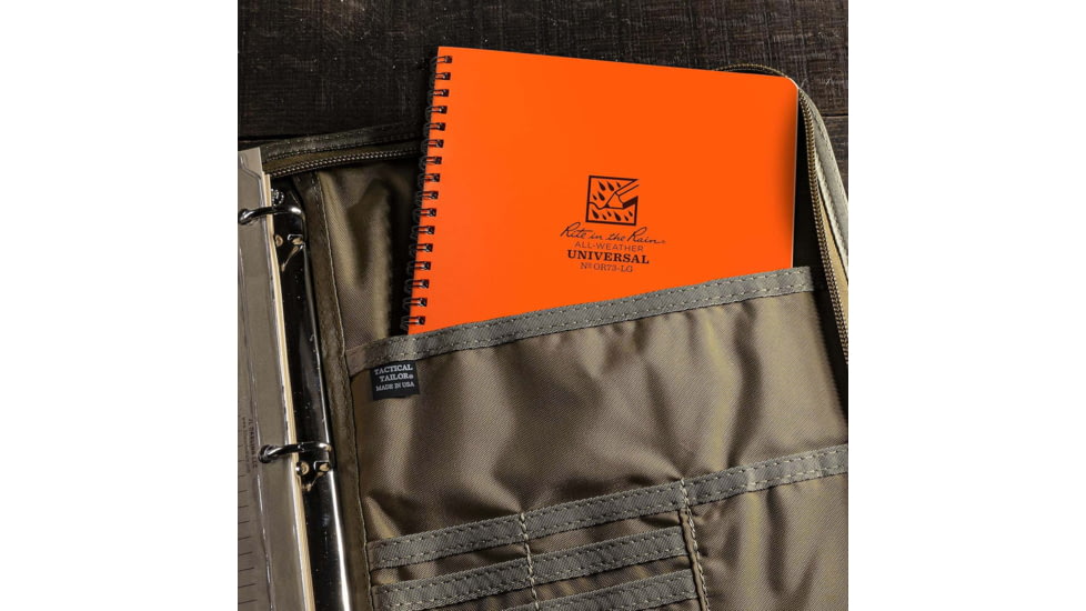 Rite in the Rain Large Side Spiral Notebook - Universal Pattern, Orange - OR73-LG