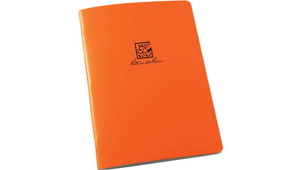 Rite in the Rain Large Stapled Notebook Orange