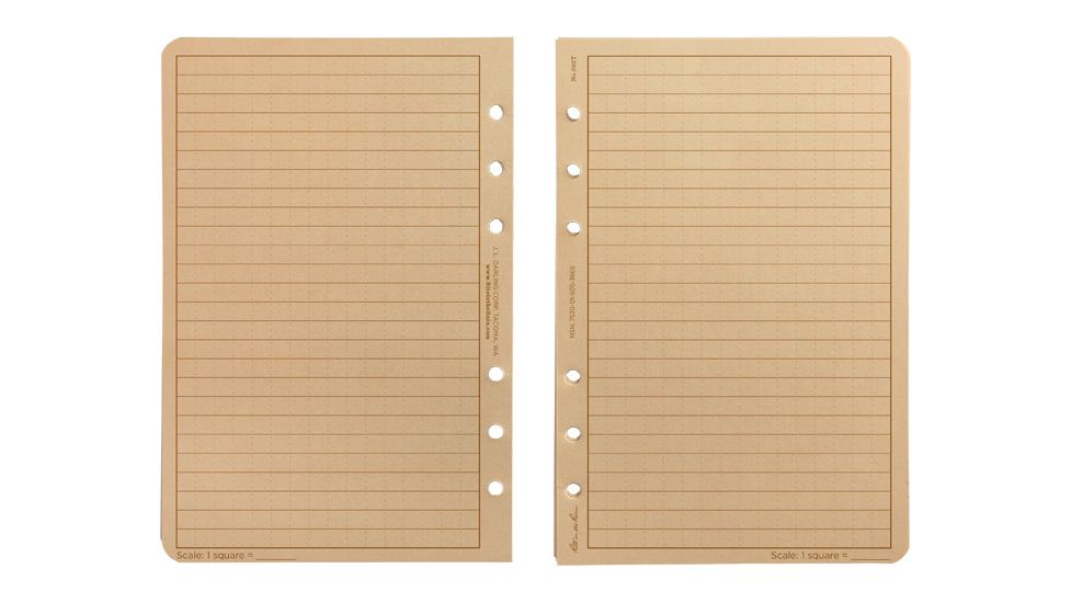 Rite in the Rain LOOSE LEAF - TAN - UNIVERSAL, Tan, 4 5/8 x 7 982T