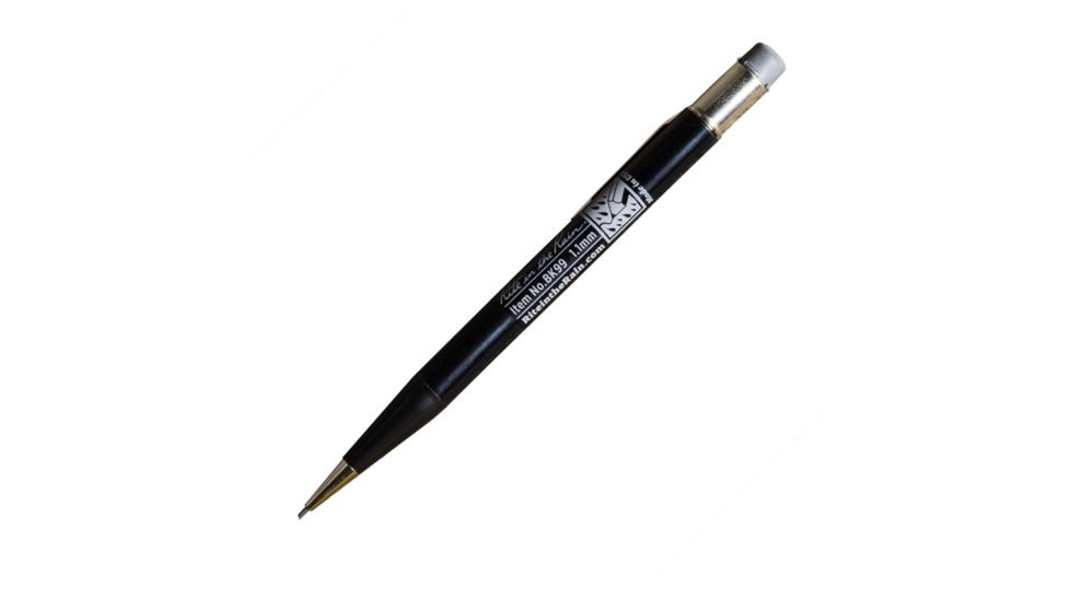 Rite in the Rain Mechanical Pencil,5.75in,Black,1.1mm Black Lead w/7 Leads and 2 Extra Erasers BK99