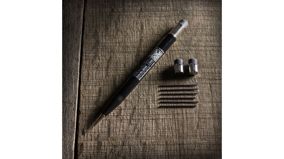 Rite in the Rain Mechanical Pencil,5.75in,Black,1.1mm Black Lead w/7 Leads and 2 Extra Erasers BK99
