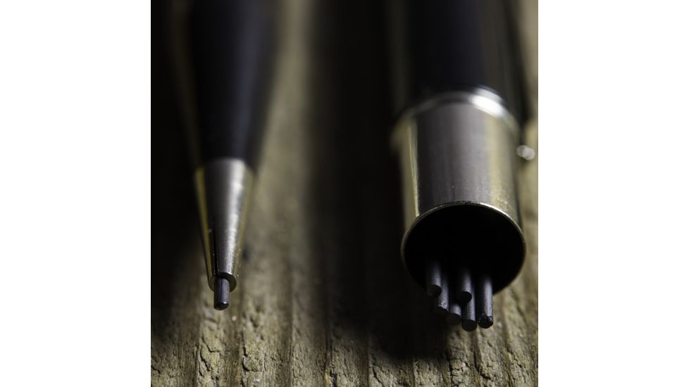 Rite in the Rain Mechanical Pencil,5.75in,Black,1.1mm Black Lead w/7 Leads and 2 Extra Erasers BK99