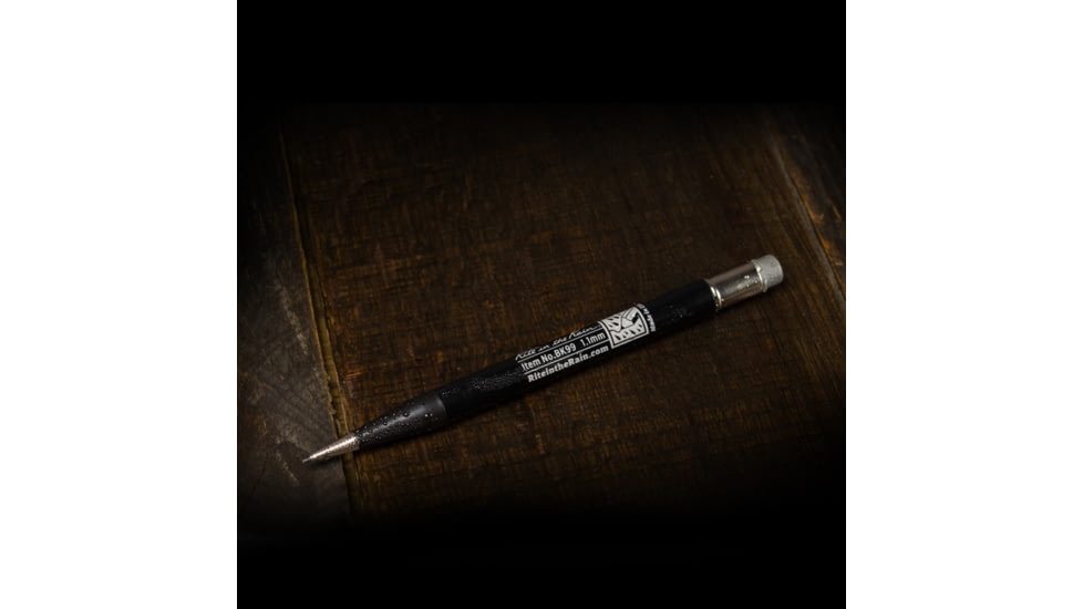 Rite in the Rain Mechanical Pencil,5.75in,Black,1.1mm Black Lead w/7 Leads and 2 Extra Erasers BK99