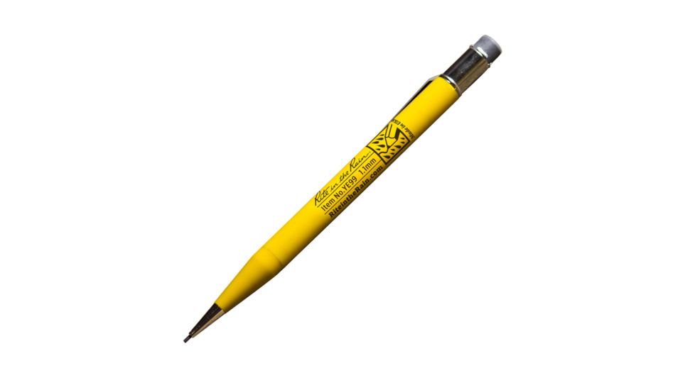 Rite in the Rain Mechanical Pencil,5.75in,Yellow,1.1mm Black Lead w/7 Leads and 2 Extra Erasers YE99