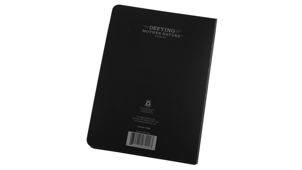 Rite in the Rain Ring Binder,1/2in Capacity,5 5/8x7 1/2in,Black 7200