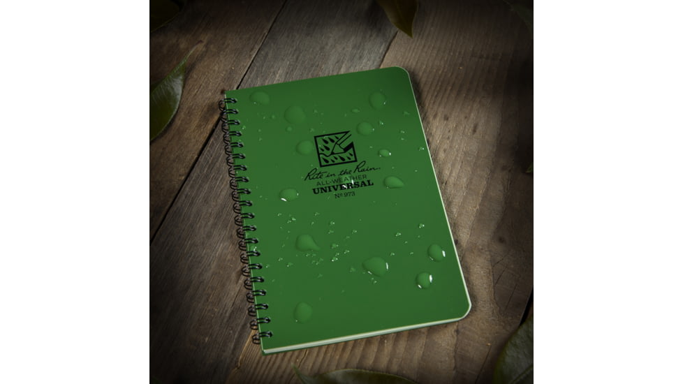 Rite in the Rain Side Spiral Kit - Green, Green, 4 5/8 x 7 973-KIT