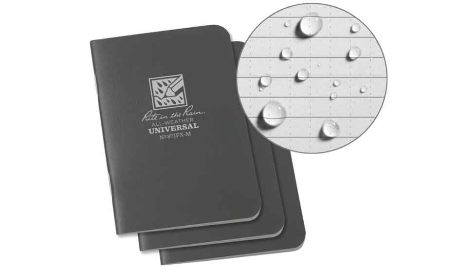 Rite in the Rain Gray Mini Notebook, 871FX-ML24