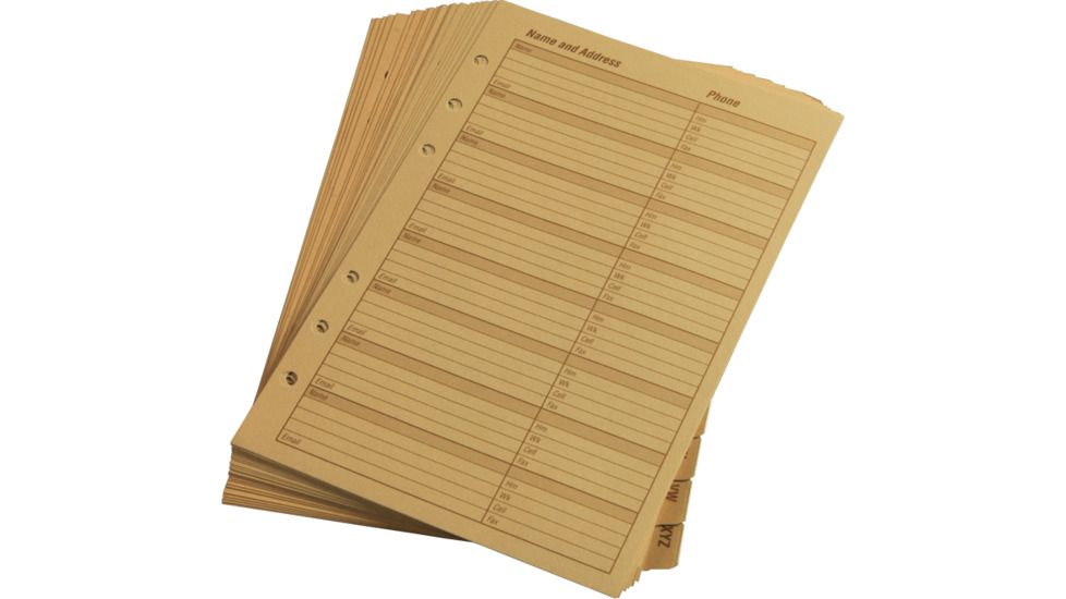 Rite in the Rain TAB SET - ALPHA, Tan, 4/5/8 x 7 9270