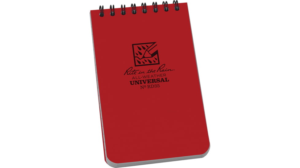 Rite in the Rain Top Spiral Red Notebook 3x5