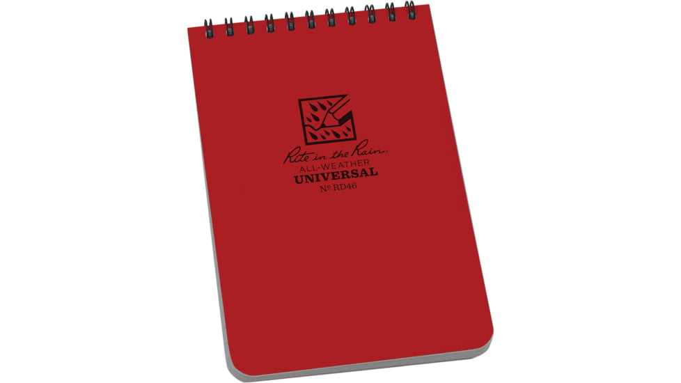 Rite in the Rain Top Spiral Red Notebook 4x6