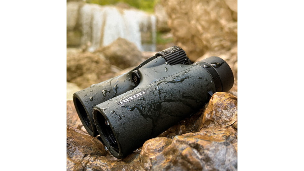 Riton Optics 5 Primal 10x42mm BaK4 Prism Binocular, Black, NSN #, 5P1042BED23