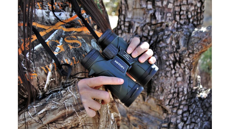 Riton RT-B Mod 5 10x42 High Definition Binoculars, w/Neoprene Case, Neck Strap, Black, 19962538766