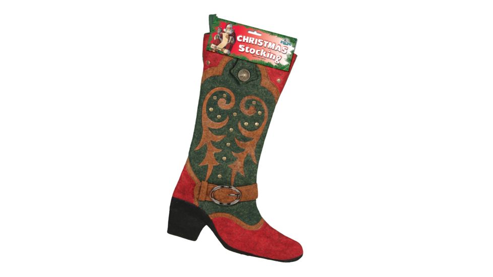 River's Edge Cowboy Boot Christmas Stocking 1726