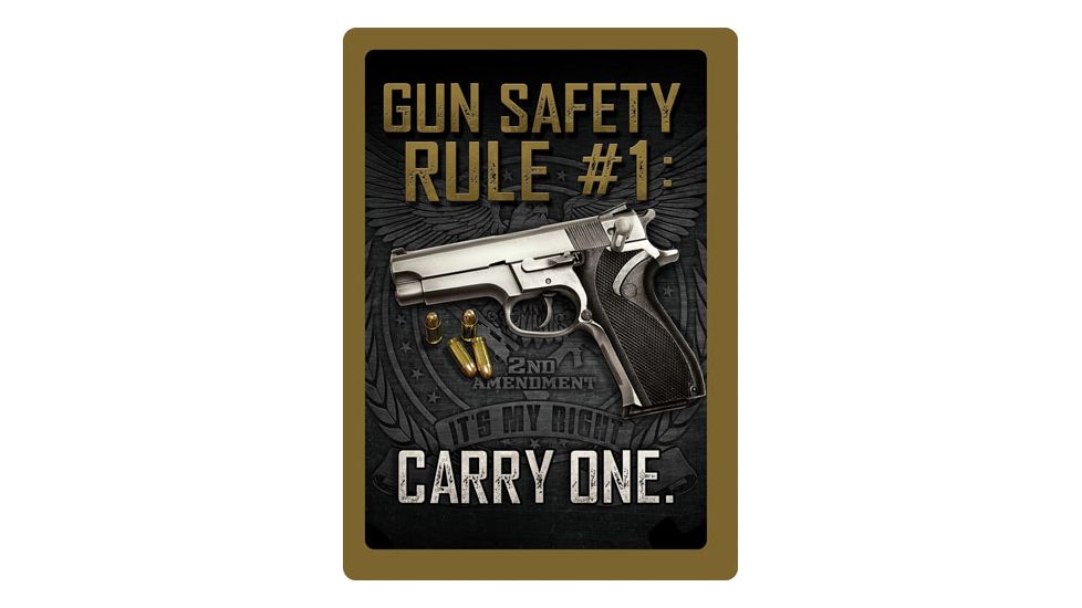 River's Edge Rivers Edge Sign 12''x17'' ''gun Safety''