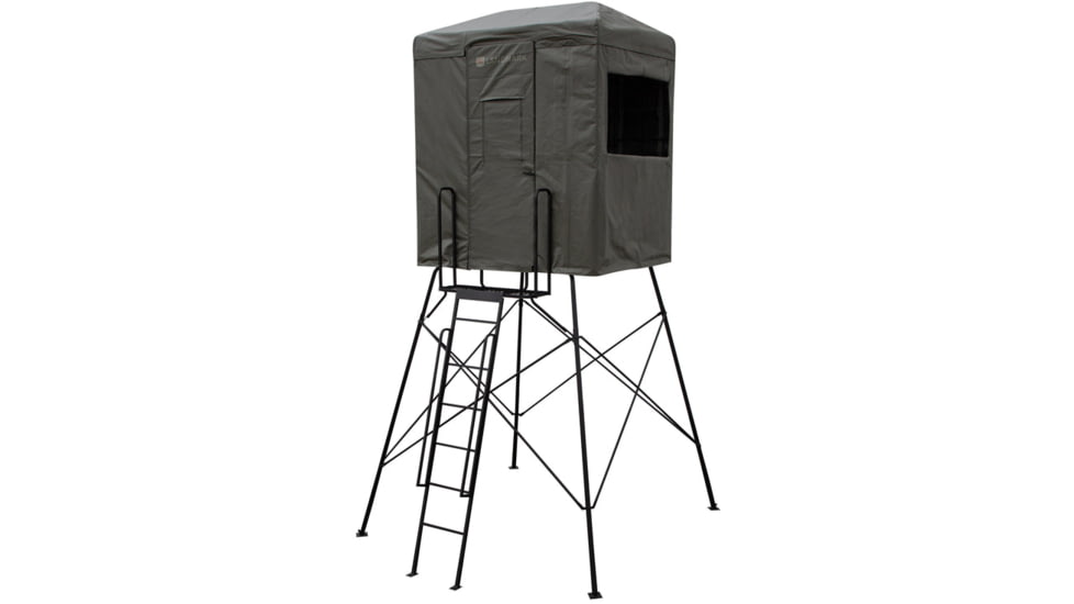 Rivers Edge Treestands 550 Shooting House, Black &amp; Dusty Olive, 2-Person, LM550C