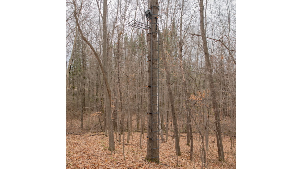 Rivers Edge Treestands Big Foot Tree Ladder W/ Safety Rope, Rivers Edge Grey, 23ft, RE731