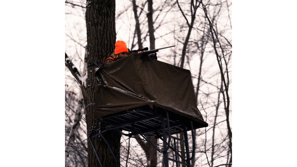 Rivers Edge Treestands Concealment Lockdown Kit - 2-Man, Dusty Olive, LD702