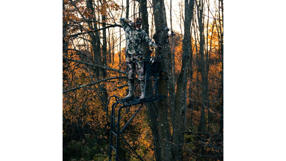 Rivers Edge Treestands Lockdown Wide 1-Man Treestand, Black, 811603010170