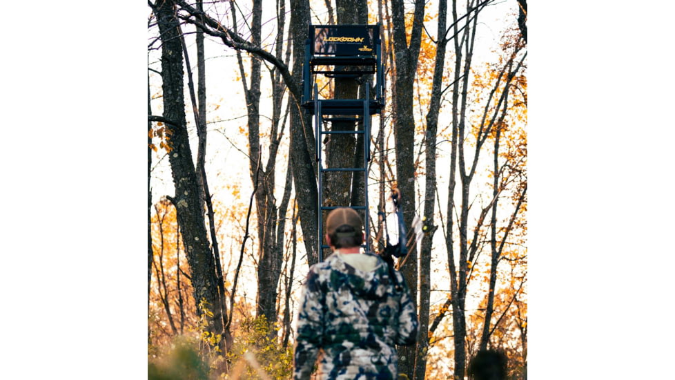 Rivers Edge Treestands Lockdown Wide 1-Man Treestand, Black, 811603010170