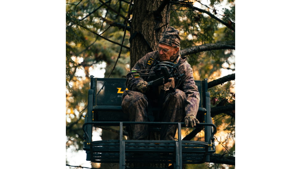 Rivers Edge Treestands Lockdown 21ft 2-Man Treestand, Black, 811603010187