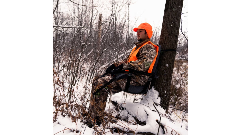 Rivers Edge Treestands Lounger Tree Seat, Black/Camo, RE761