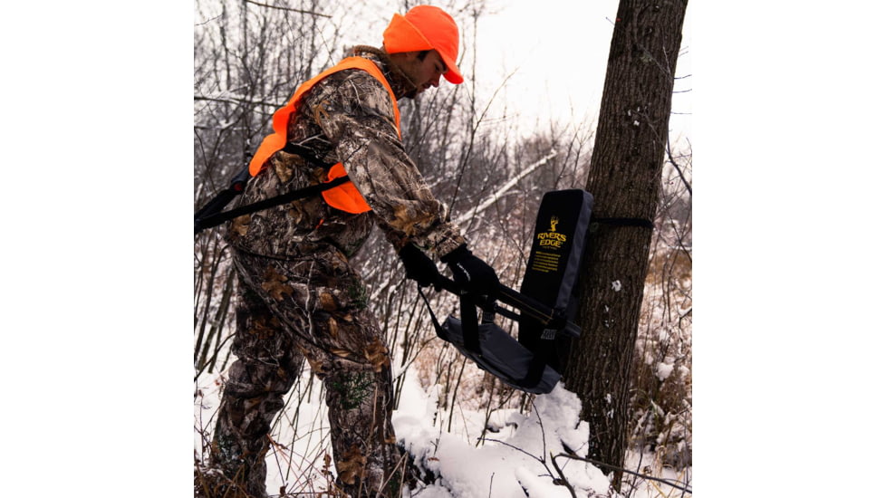 Rivers Edge Treestands Lounger Tree Seat, Black/Camo, RE761