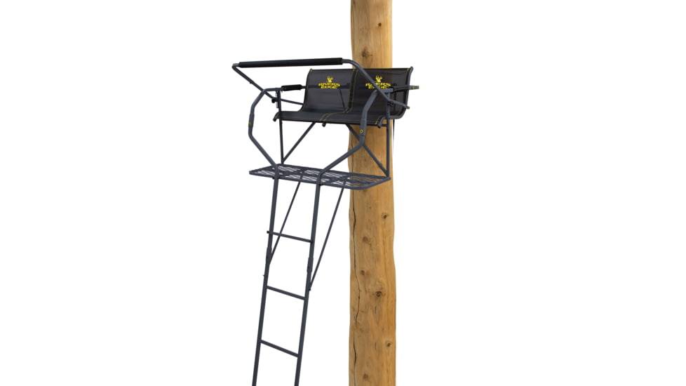 Rivers Edge Treestands Relax 2-Man Ladder Stand, Rivers Edge Grey, 2-Person, RE668