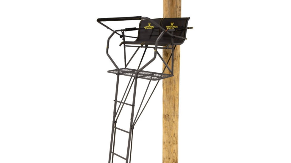 Rivers Edge Treestands Relax 2-Man - LS Treestand, Black, 16ft 10in, RE673