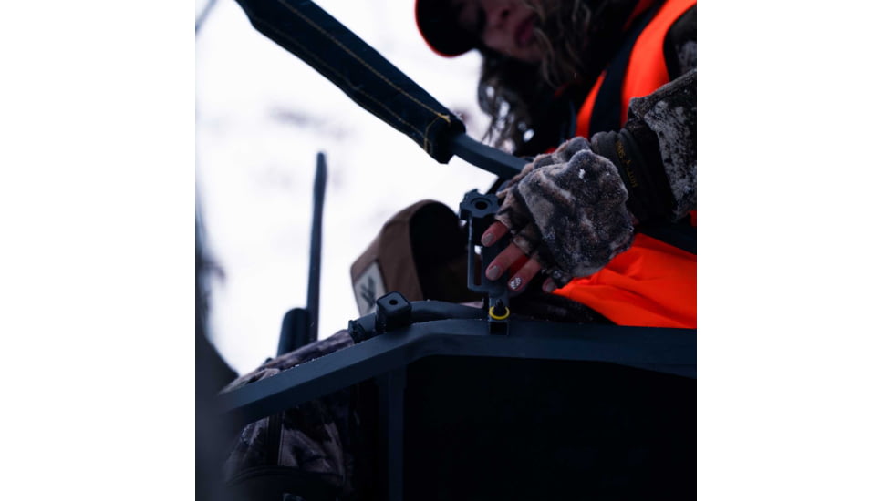 Rivers Edge Treestands Retreat 1-Man Ladder Stand, Black, Medium, RE656