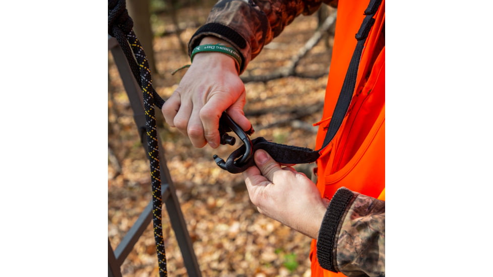 Rivers Edge Treestands Safety Rope Reflective, Black, 35 Foot, RE789