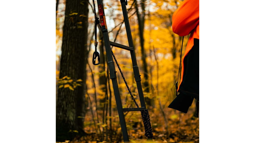 Rivers Edge Treestands Safety Rope Reflective, Black, 35', RE789