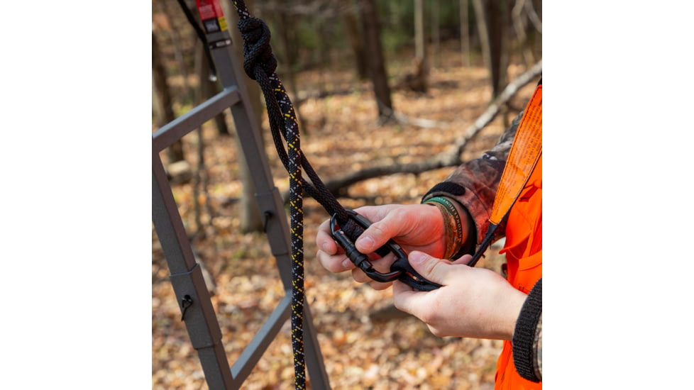 Rivers Edge Treestands Safety Rope Reflective, Black, 35 Foot, RE789