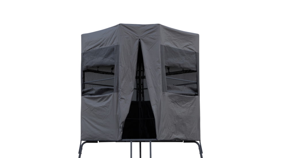 Rivers Edge Treestands Shooting Platform Blind Enclosure, Gray, 2-Person, RE402B