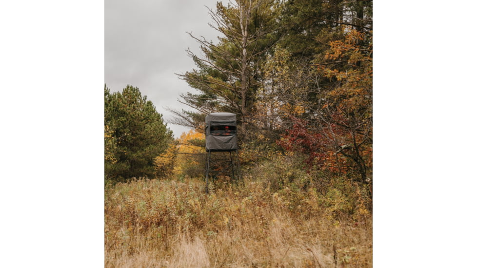 Rivers Edge Treestands Shooting Platform Blind Enclosure, Gray, 2-Person, RE402B