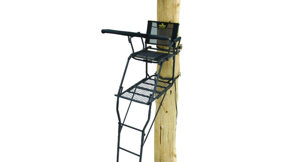 Rivers Edge Treestands Syct 1-Man Ladder Stand, Black RE645