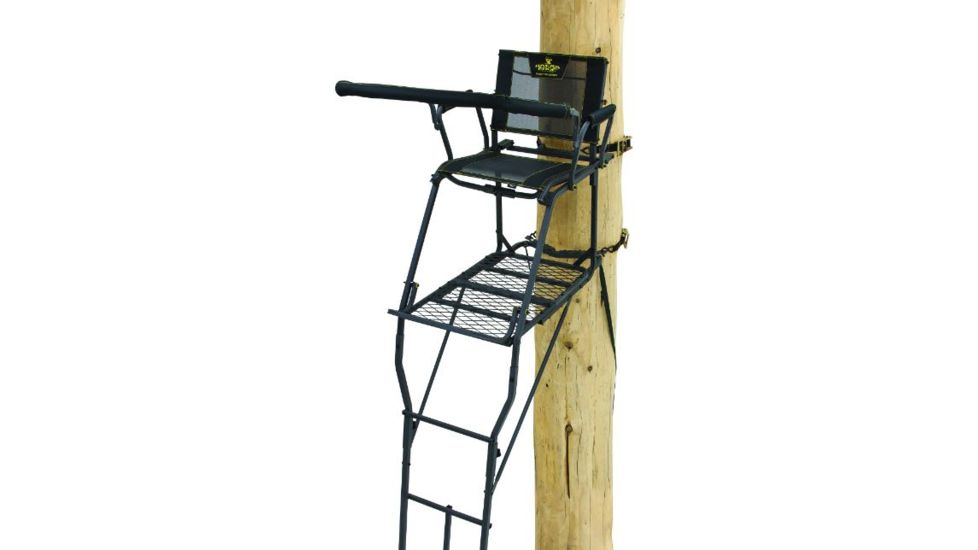 Rivers Edge Treestands Syct 1-Man Tall Ladder Stand, Black RE643