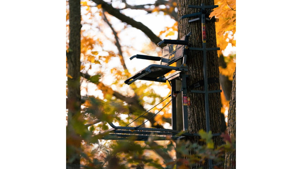 Rivers Edge Treestands Syct 2-Man Ladder Stand, Black RE642