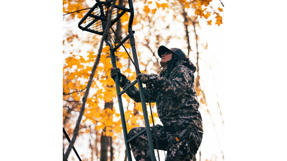 Rivers Edge Treestands Uppercut 1-Man Ladder Stand, Black, Medium, RE632